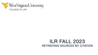 Intro to Legal Research 2023 Retrieve Sources by Citation [upl. by Anelaj]