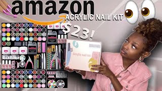 Amazon nail kit for beginners  is it any good  Reshe [upl. by Ellerred370]