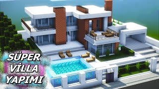 Süper Villa Yapımı  Minecraft Ülke Kuruyoruz 96 [upl. by Noyerb]