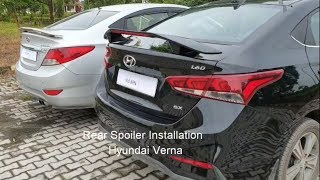 Rear Spoiler Hyundai Verna nexGen modified  Vid ARN [upl. by Yannodrahc557]