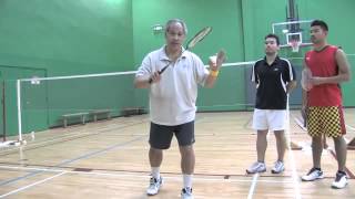 How To Stand During Serving and Receiving  Badminton Tips [upl. by Slayton]