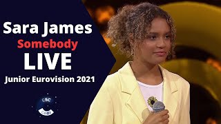 Sara James  Somebody  Winner of Szansa na Sukces 2021 Finał Junior Eurovision Poland [upl. by Nodlew]