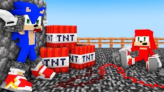 Knuckles  Sonic And Tails Dancing Meme  The Captivity  Good Ending Minecraft Animation FNF [upl. by Winter]