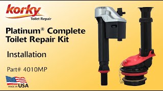 How to Install the Korky 2quot Easy Fix Toilet Flapper and Flush Valve Repair Kit  2003BP [upl. by Winthorpe]