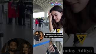 Watch Ananya Pandey And Rumoured Boyfriend Aditya Roy Kapoor Leave For Goa  Shorts  News18 Urdu [upl. by Carline]