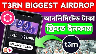 BIGGEST T3RN AIRDROP CLAIM  T3RN Testnet Airdrop Update  BRN Convert into T3RN  BLUM Crypto Major [upl. by Lan299]