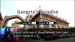 Gangstas Paradise  Coolio ft LV Karaoke Version [upl. by Isoj641]