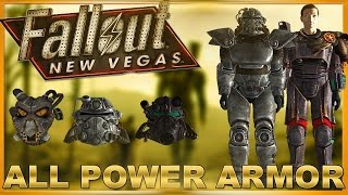 Fallout New Vegas ALL POWER ARMOR SETS AND ALL VARIATIONS DLC [upl. by Doersten187]