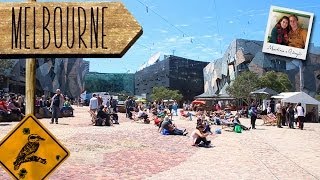 Il centro di Melbourne Federation square [upl. by Aiciruam]