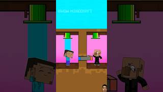 minecraft herobrine steve minecraftanimation monsterschool minecraftmemes animation memes [upl. by Goss878]