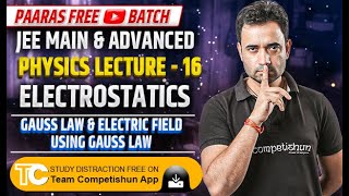 16 Gauss law amp Electric field using gauss law  Electrostatics class 12  JEE Mains amp Advanced [upl. by Eeresid]