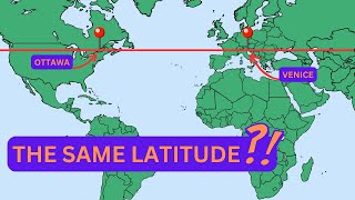 You Wont Believe that these Cities are on the Same Latitude [upl. by Annaynek]