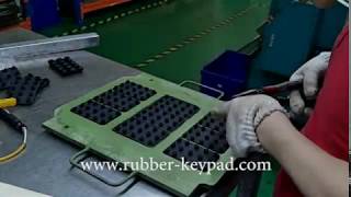 Fluorosilicone FVMQ rubber keyboardOring production process [upl. by Aserehtairam]