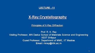 Principles of XRay Diffraction [upl. by Lavud914]