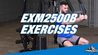 BodySolid EXM2500B Home Gym Exercises Exclusively at FitnessFactorycom [upl. by Alver623]