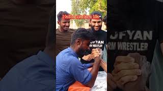 Halke ma lara kia 💪 samiarmwrestler armwrestling match viral funny armwrestling [upl. by Ahsehat985]