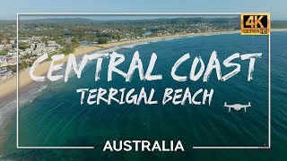 Australia🇦🇺 Time Off in Terrigal Beach  Central Coast NSW  4K Drone [upl. by Bohlen]