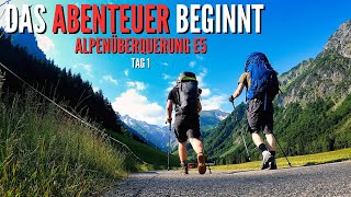 So beginnt es also  Alpenüberquerung auf dem E5 [upl. by Cleres]