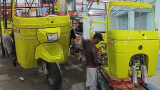 Auto Rickshaw Assembling in Factory  Electrict Auto Rickshaw [upl. by Crim31]