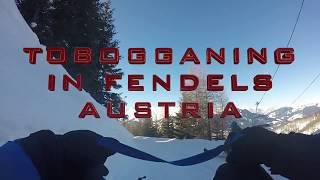 Tobogganing In Fendels Austria [upl. by Merril]