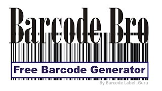 Free Barcode Generator Online UPC EAN ISBN SSCC Pharmacode Leitcode GS1 Code39 QR Code Etc [upl. by Imre]