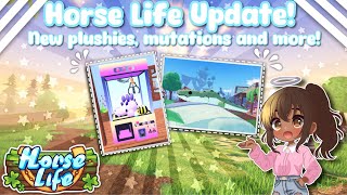 Horse Life Update New Plushies Mutationsmore Horse Life Roblox [upl. by Ernestus]