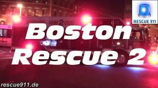 Ride along Rescue 2 Boston Fire Department [upl. by Nit]