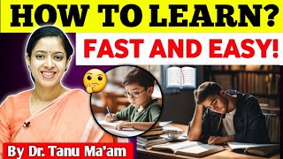 Learning How to Learn  How Our Brain Works 🧠 By Dr Tanu Jain Maam  Tathastuics [upl. by Jaqitsch]