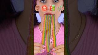 ASMR Chocolate Milk Sour Candy Mukbang shorts [upl. by Eek]