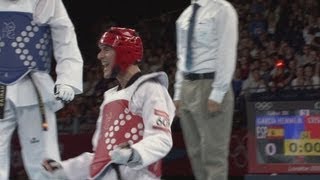 Mens Taekwondo 80kg Gold Medal Match  Spain v Argentina  London 2012 Olympics [upl. by Ahsinej]