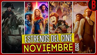 ESTRENOS del CINE NOVIEMBRE 2023  Películas que se Estrenan en Noviembre 2023 [upl. by Dwaine]