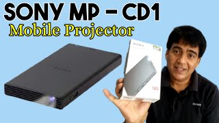 Sony Projector  MP CD 1 Unbox amp Demo हिंदी  Mobile Projector  Best Projector [upl. by Attiuqaj]