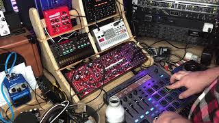 More MAudio Trigger Finger Pro adding movement with Volca FM arps and transpose [upl. by Meeka422]