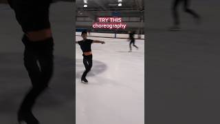 Challenge yourself with this unique choreographic sequence shorts figureskating iceskater [upl. by Mariellen]