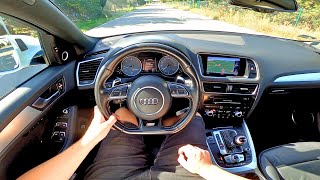 Audi SQ5 I 30 TDI 313HP Tiptronic 2014 POV Test Drive amp Acceleration 0100  4K [upl. by Novyaj]