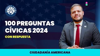 Aprende las 100 preguntas cívicas con dos diferentes acentos  Ciudadanía americana 2024 [upl. by Springer951]