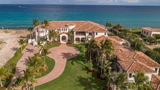 Oceanfront Mansion  Luxury Homes  1040 South Ocean Boulevard Manalapan Florida [upl. by Domph]