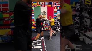 Canelo sparring leaked by sparring partner Ahmed Elbiali boxing boxeo [upl. by Aenej]