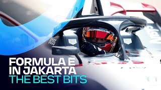 The best bits from Jakarta  ABB FIA Formula E World Championship [upl. by Thorlay]