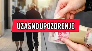 Stiglo je UZASNO UPOZORENJE za penzionere PAZITE SE penzije [upl. by Eitak]