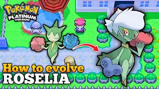 How To Evolve Roselia Into Roserade In Pokemon Platinum [upl. by Anerbes]