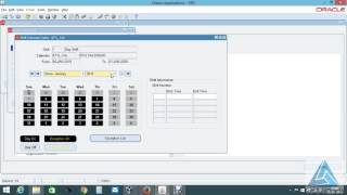 Create a Workday Calendar with Shifts in Oracle Inventory R12 [upl. by Hannaj358]