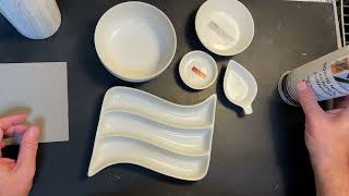 Fusing Glass into Standard Glazed Ceramics Found at Everyday Stores [upl. by Eivol]