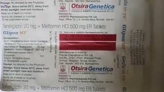 Glipon MF Tablet  Teneligliptin and Metformin Tablets  Glipon MF Tablet Uses Side effects Benefits [upl. by Ziza]