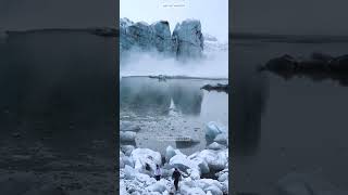 Ice melting Scenes  dangerous glaciers Collapse 😲 ice glacier ocean [upl. by Louisa]