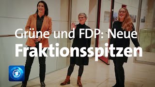 Neue Bundestagsfraktionsvorsitzende bei Grünen und FDP [upl. by Heyra]