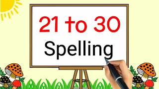 21 to 30 spelling  21 to 30 numbers name  counting 21 to 30  toppo kids [upl. by Nyrol]