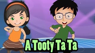 Tooty Ta Song with Lyrics  Popular Kids Group Dance by EFlashApps [upl. by Casanova]