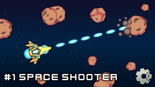 Space Shooter 1  Construct 2 Tutorial [upl. by Thrasher]