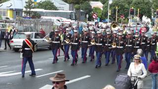 New Plymouth Street Parade  Pacific Marine Band during the RWC 2011 [upl. by Florence10]